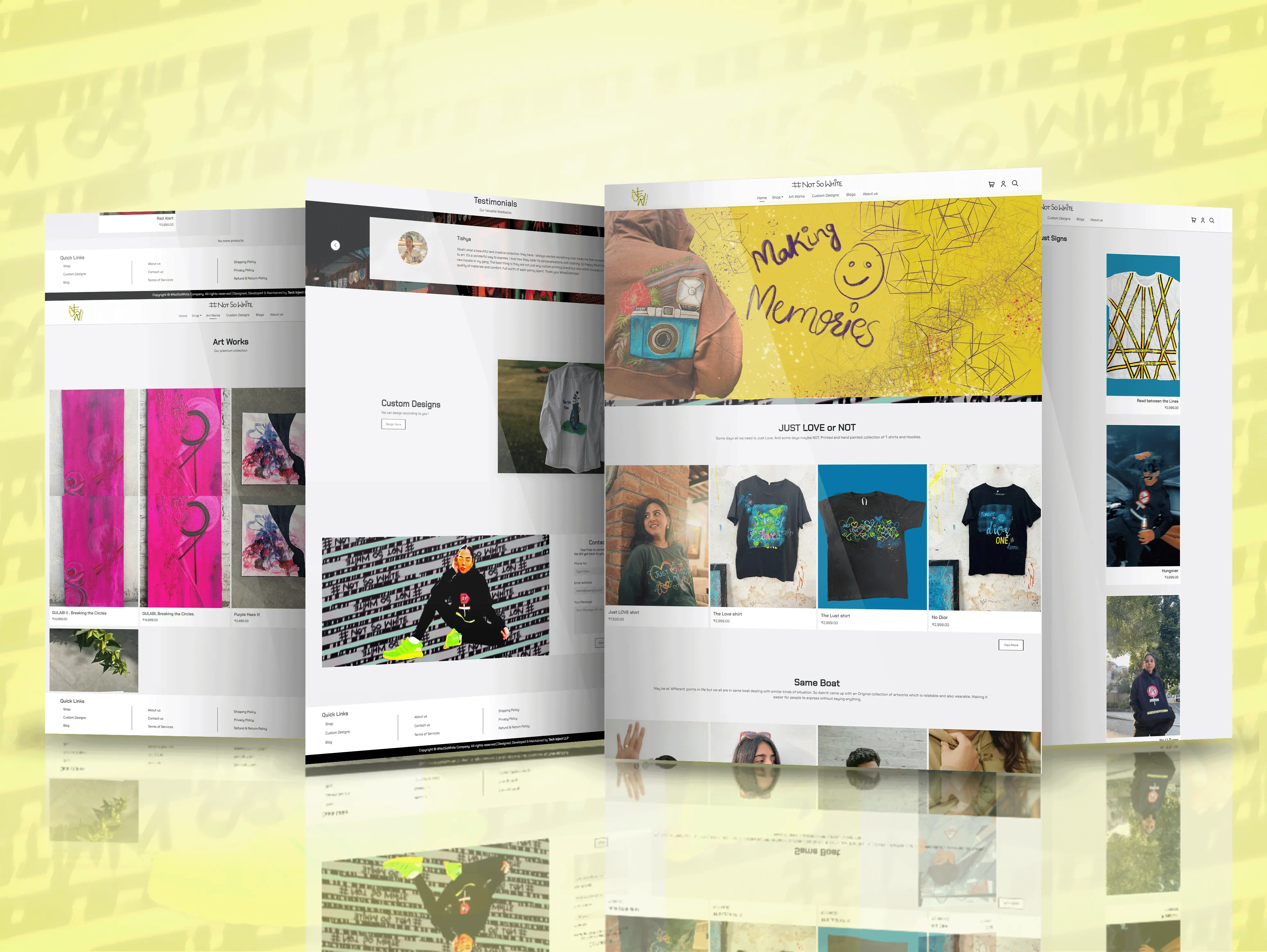 NotSoWhite art and creation platform